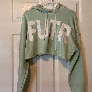 Forever 21 “FUTR” cropped hoodie